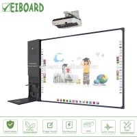 Wall mounted touch screen pc projector controller smart board interactive whiteboard